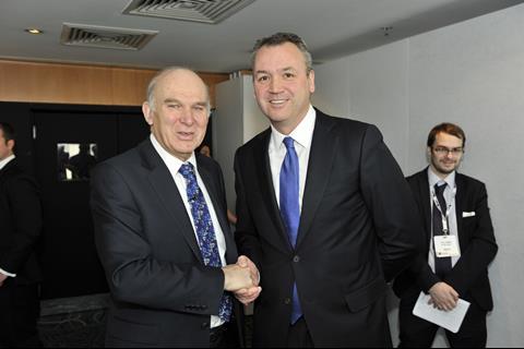 Asda Boss Andy Clarke and business secretary Vince Cable, Retail Week Live 2013